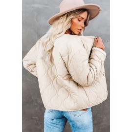 White Buttoned Double-sided Coat