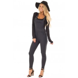 Gray Denim Overall for Women